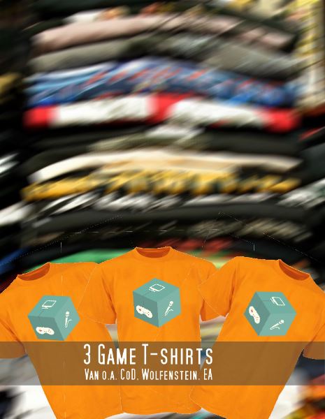 3 random game shirts 